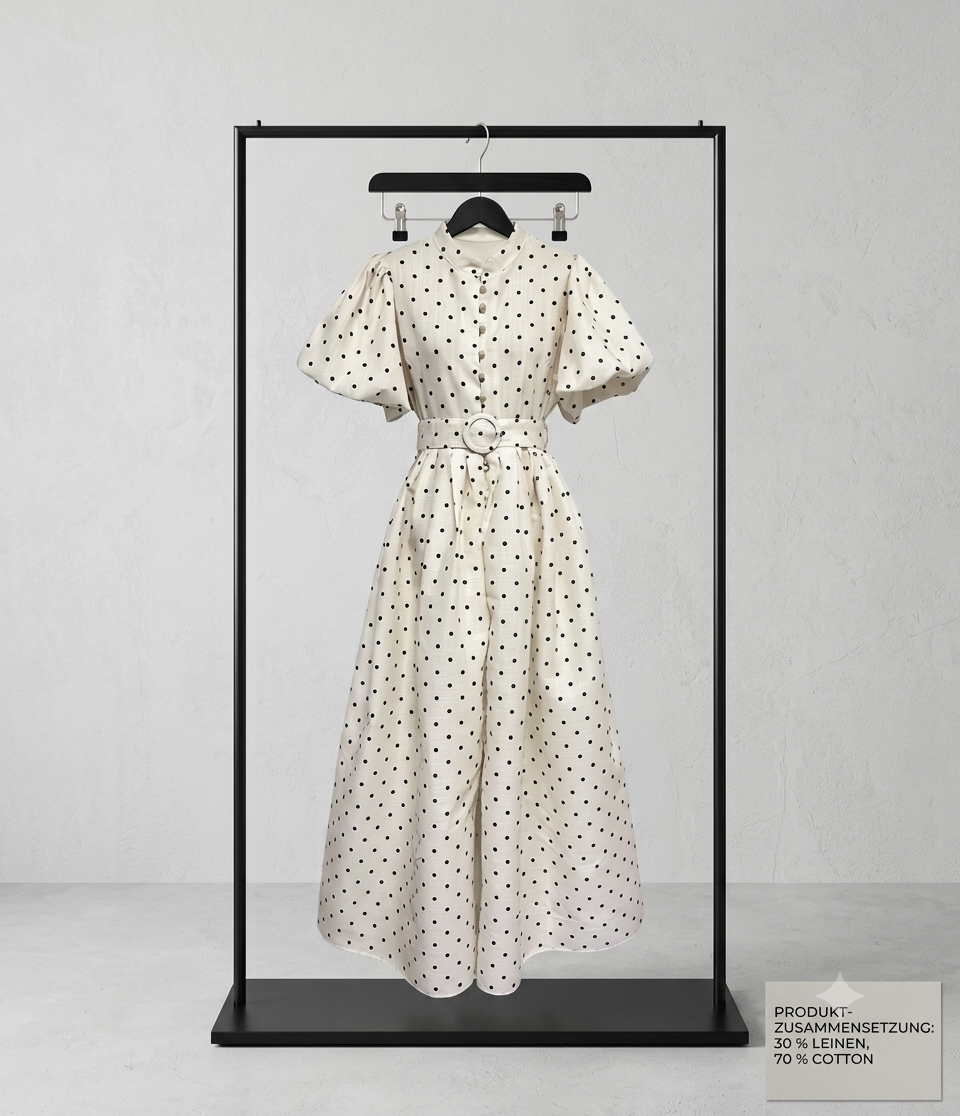 Kleid punkte grün