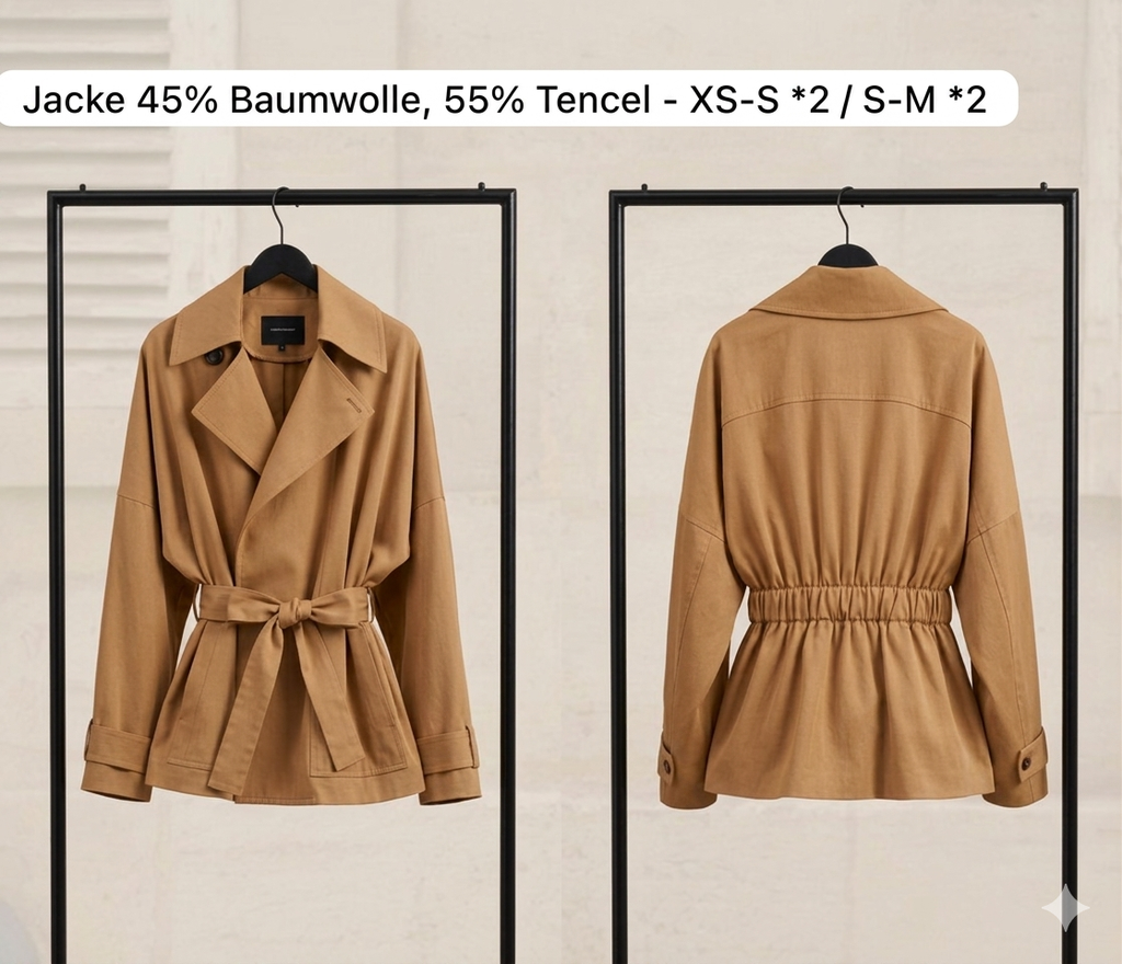 Trenchcoat Gummizug