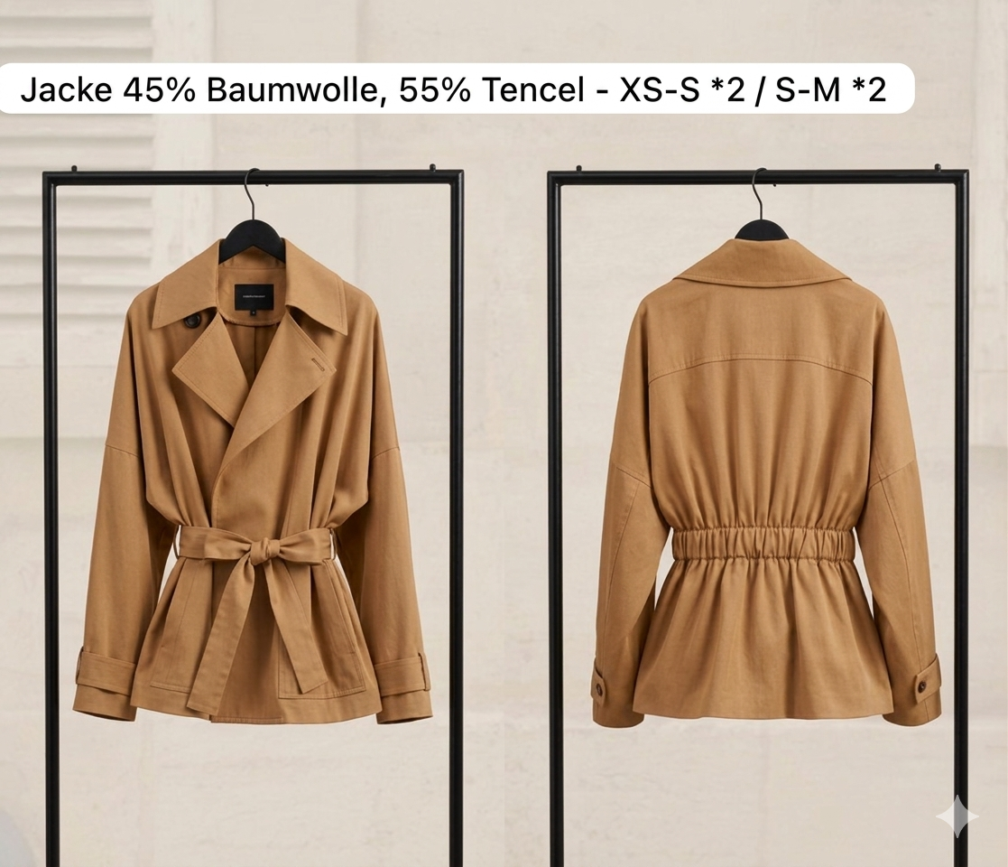 Trenchcoat Gummizug