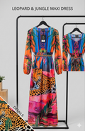 Leopard Jungle Maxi Kleid