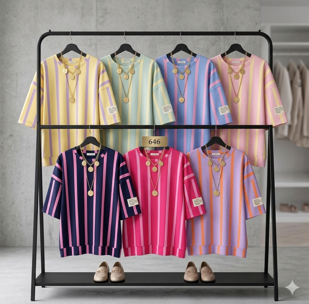 Shirt/gestreift/3/4