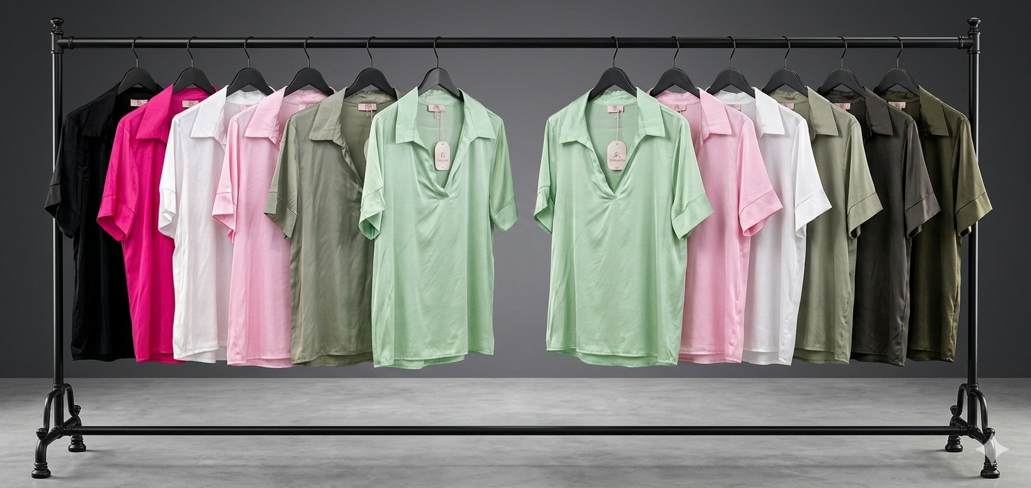 Bluse/Satinoptik