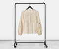 Romantische Bluse Stickereien