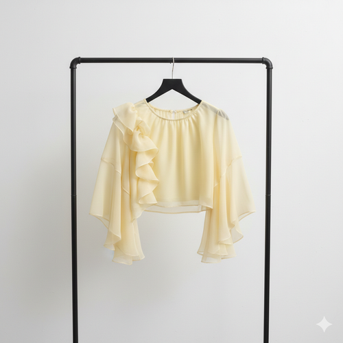 Bluse Gelb Pastell