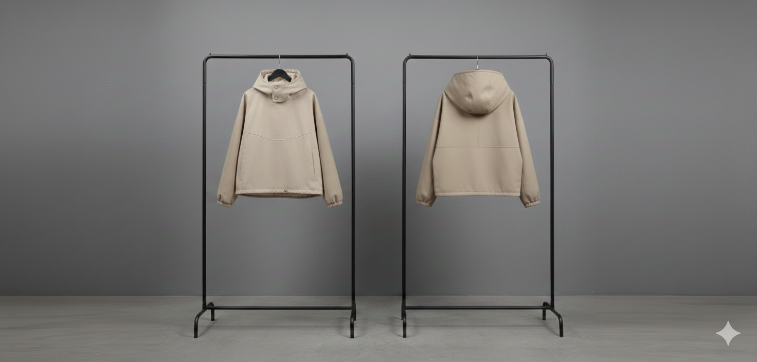 Jacke/Kapuze/Kordel