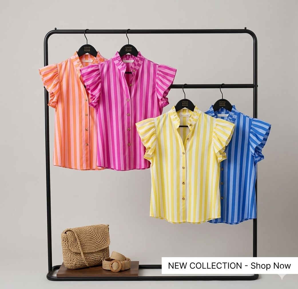 Ruffle Arms Bluse