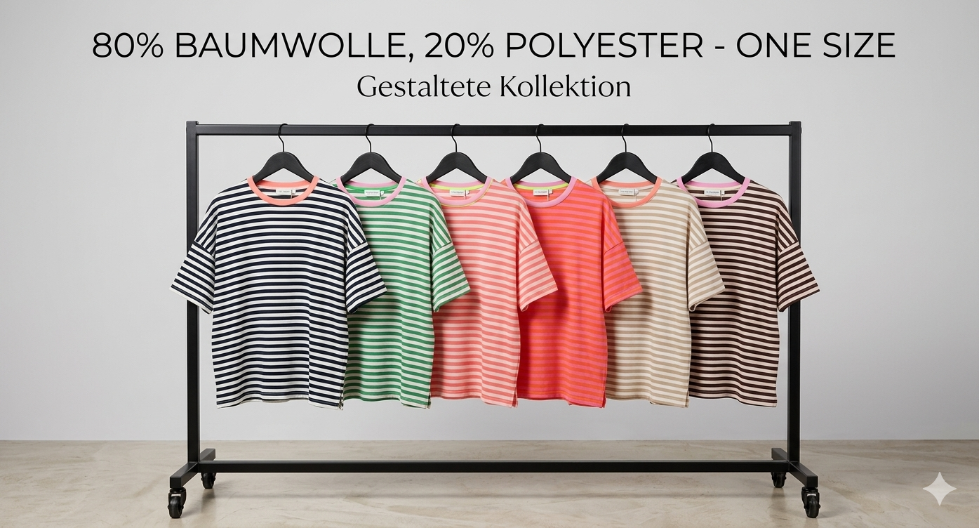 Schmalgestreiftes T-Shirt