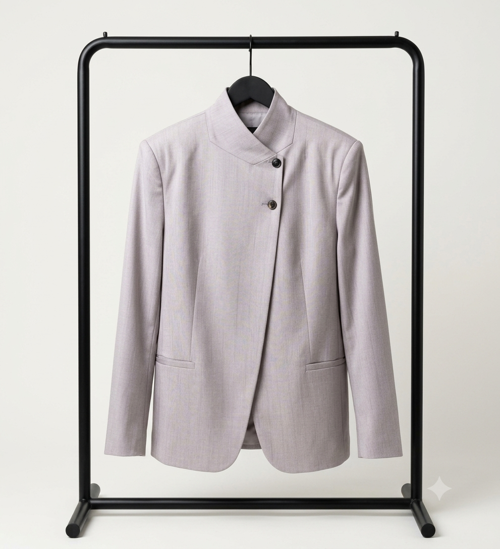 Nadelstreifen Blazer lang