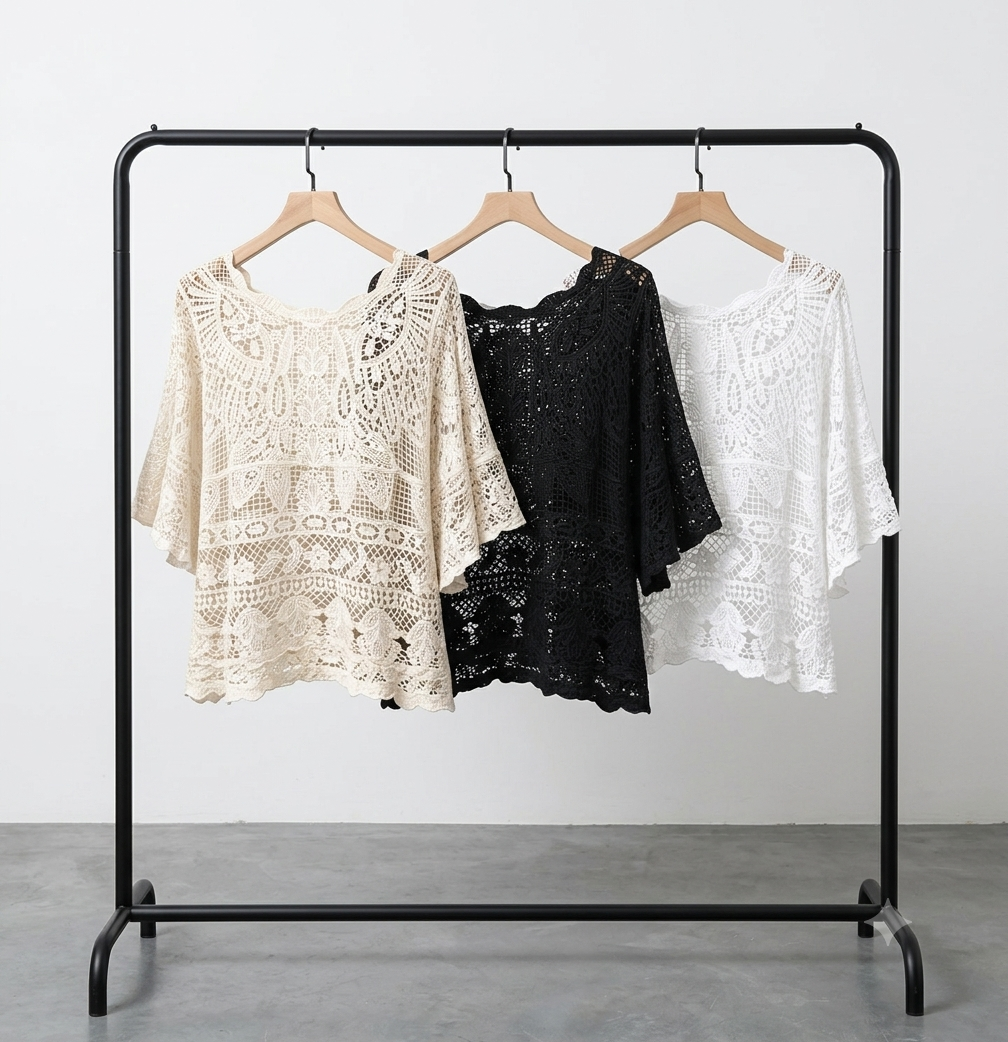 Lochmusterpullover