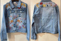 Jeansjacke/stickerei
