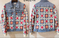 Jeansjacke/bestickt