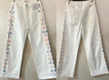 Jeans/Seitenstickerei