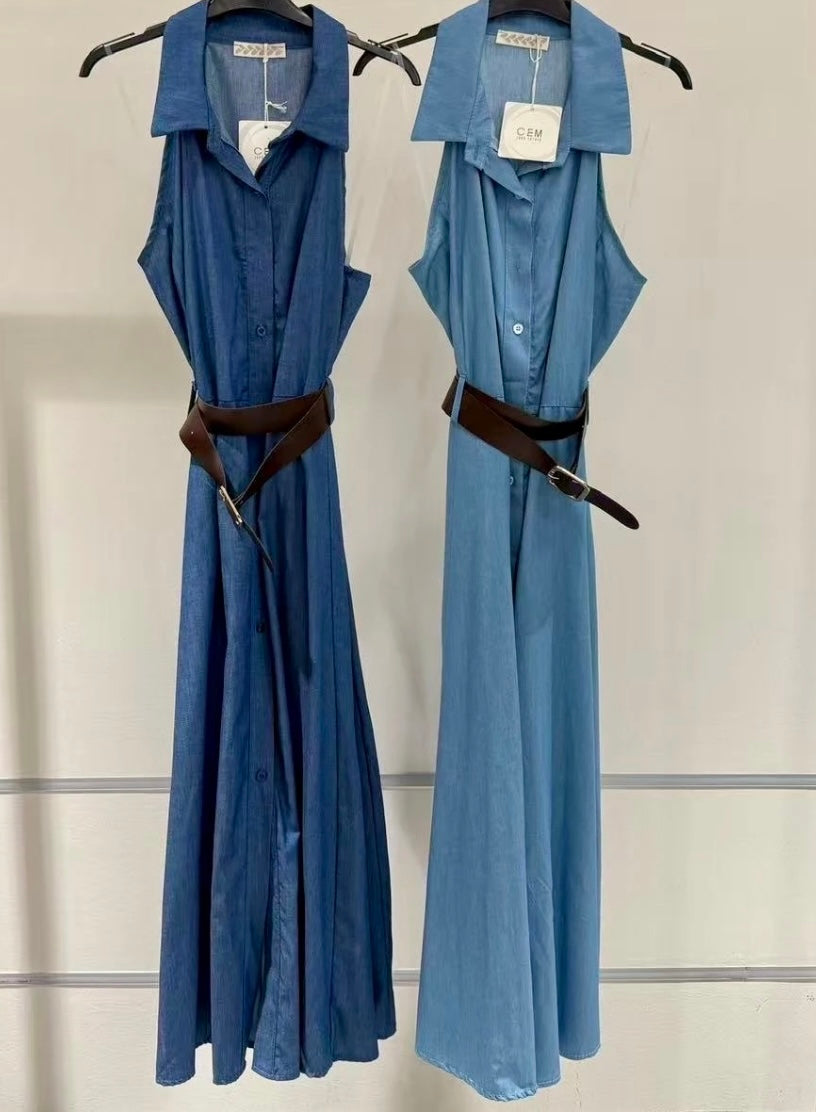 Jeansoptik Kleid