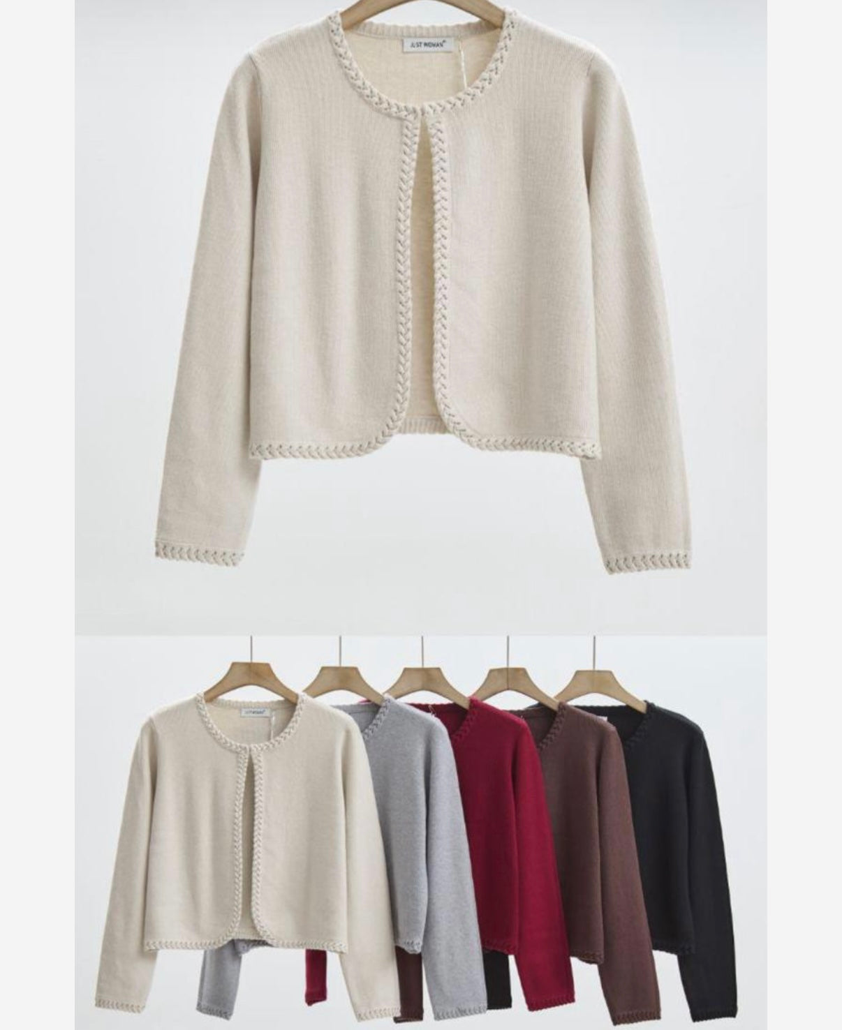 Strickjacke/geflochten