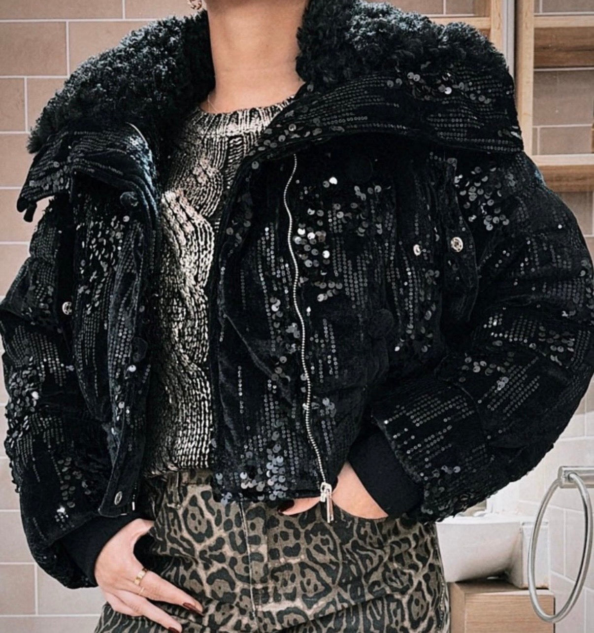 Glitzerjacke