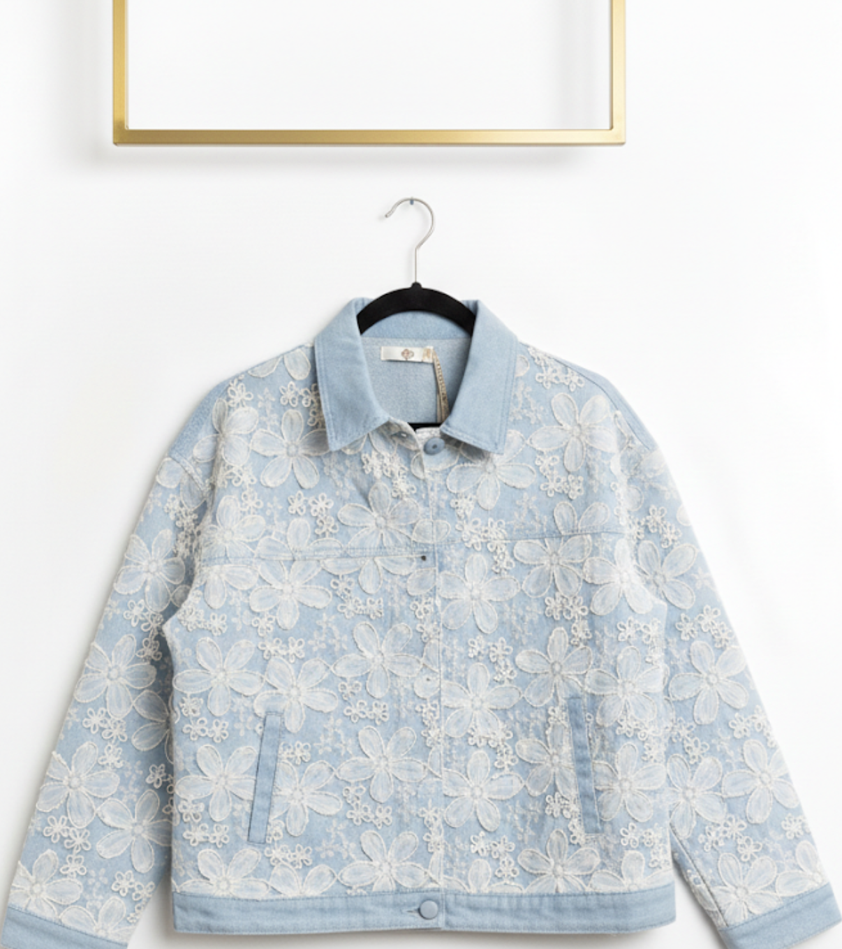 Jeansjacke/flower