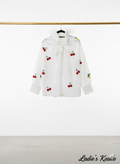 Bluse/rüschen/cherry/citron