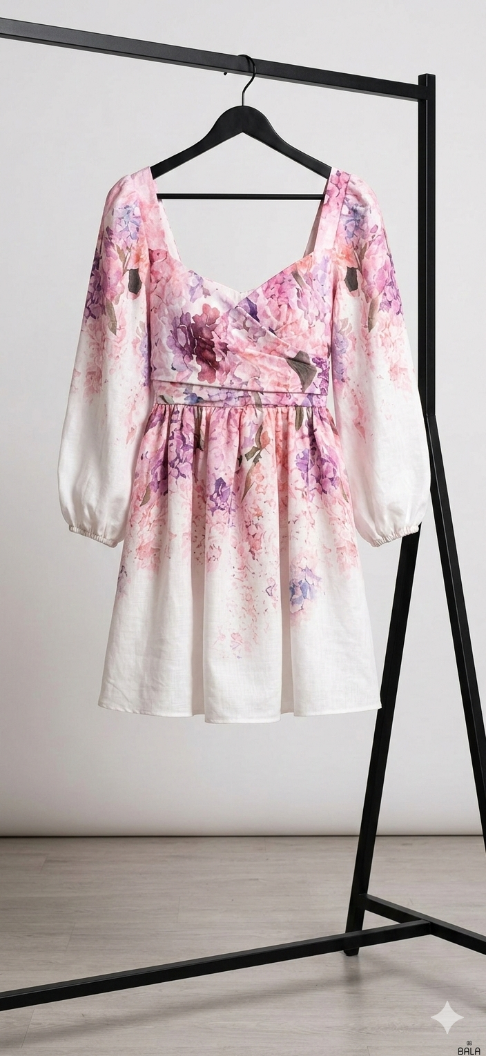 Kleid/kurz/blumen