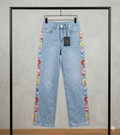 Jeans/Blumen/seite