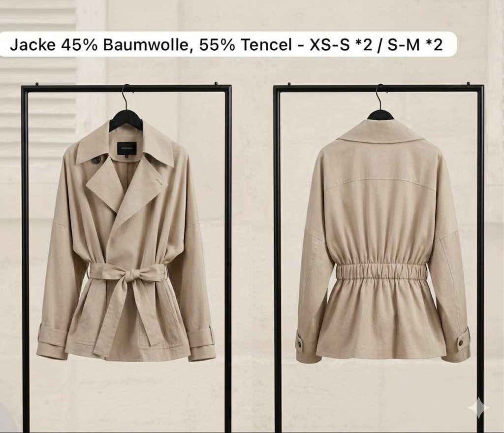 Trenchcoat Gummizug