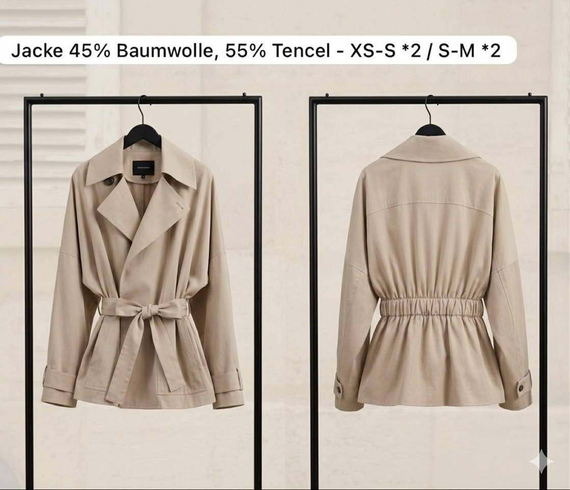 Trenchcoat Gummizug