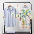 Bluse Ananas/Palme