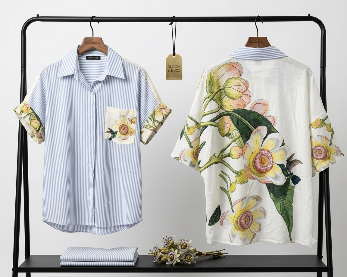 Bluse Blume