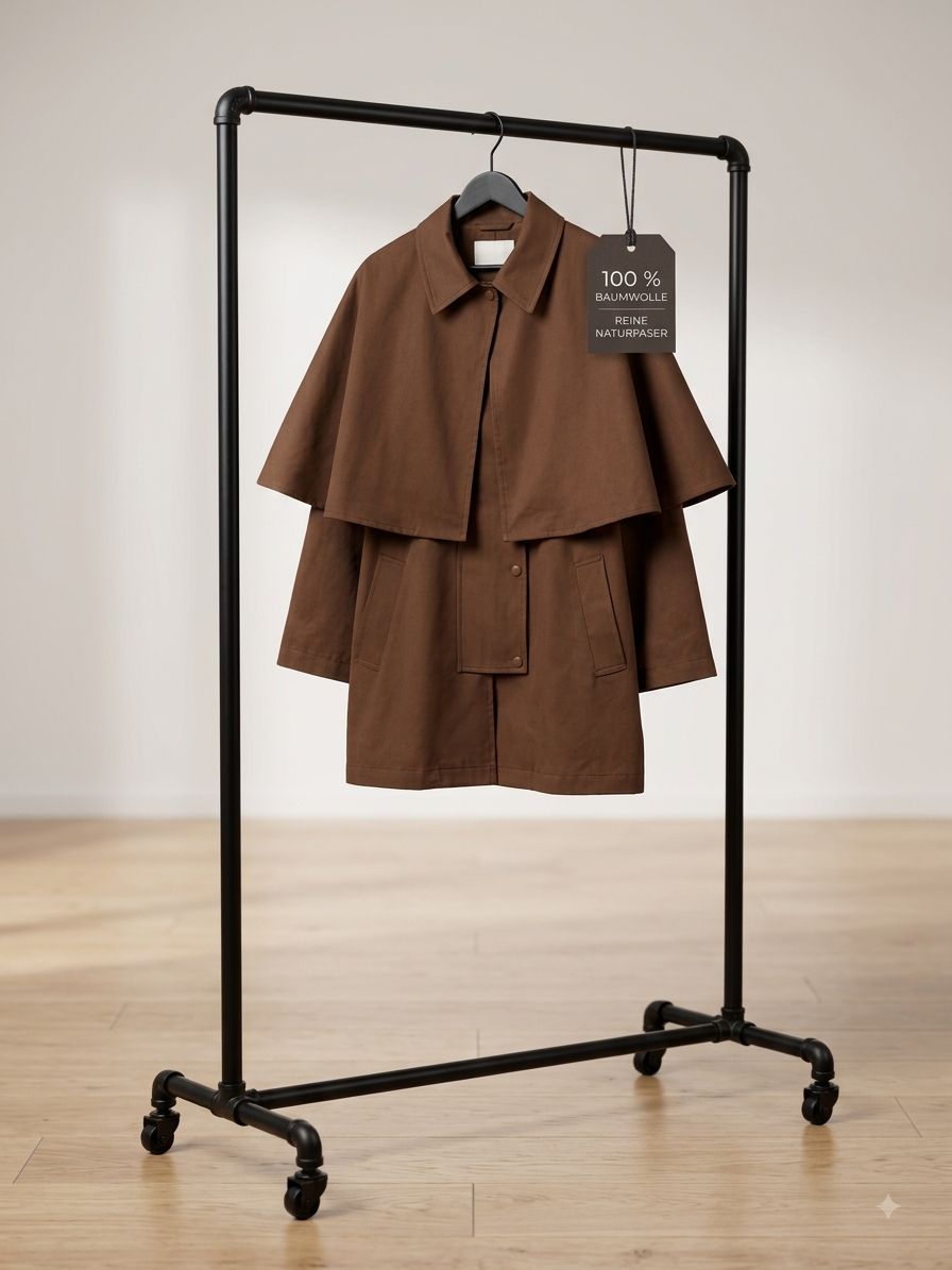 Oversize-Trenchcoat/Baumwolle